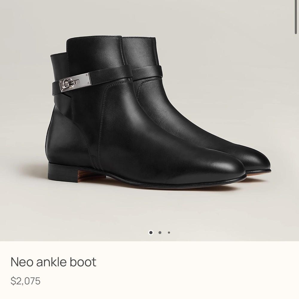 Hermes Black Neo Ankle Boots